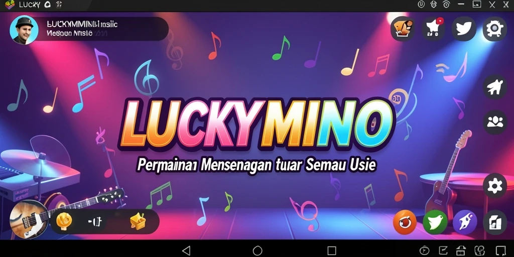 Gameplay <strong>LUCKYMINO</strong> yang interaktif dan menyenangkan dengan alunan musik.