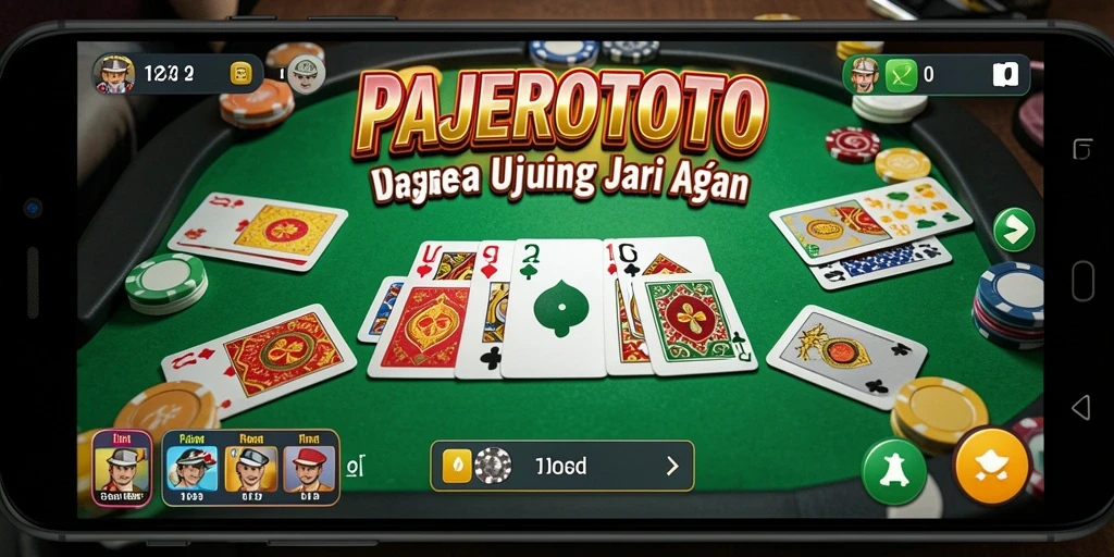 Tampilan menarik dari gameplay Gaple di PAJEROTOTO.