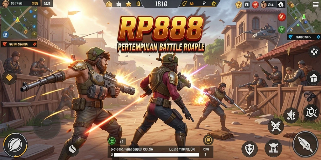 Tampilkan gameplay seru dalam Battle Royale RP888.