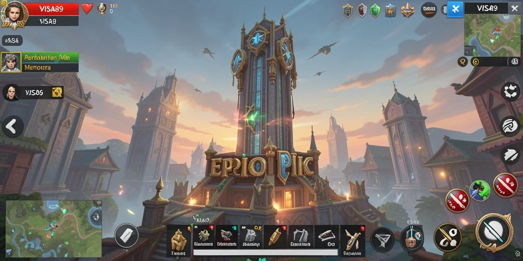 Gameplay seru dalam pertahanan menara penuh strategi.