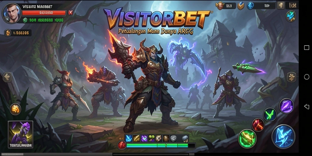 Tampilan aksi menarik dalam gameplay ARPG VISITORBET.